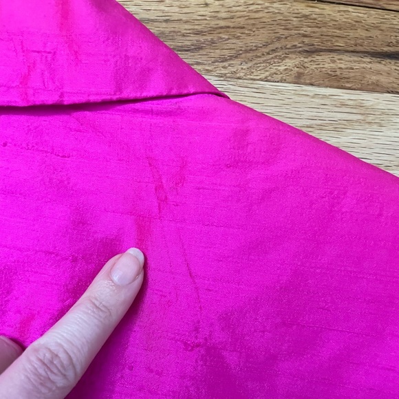 Vintage Hot Pink Silk Blazer - Picture 12 of 13